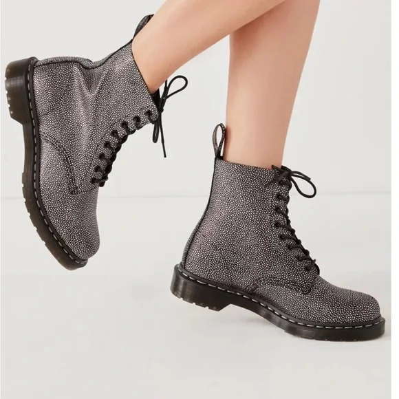 Dr. Martens Metallic Black Boots - Picture 3 of 10